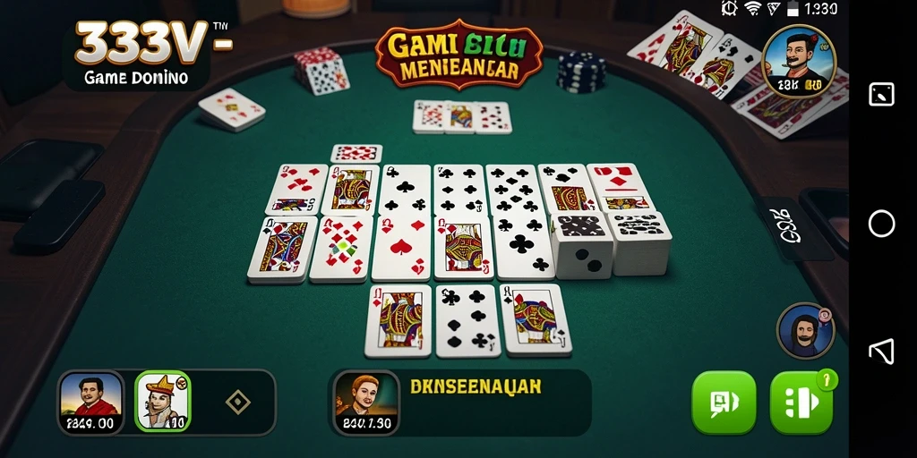 Gameplay seru dan interaktif dalam 333V yang menampilkan permainan Domino.