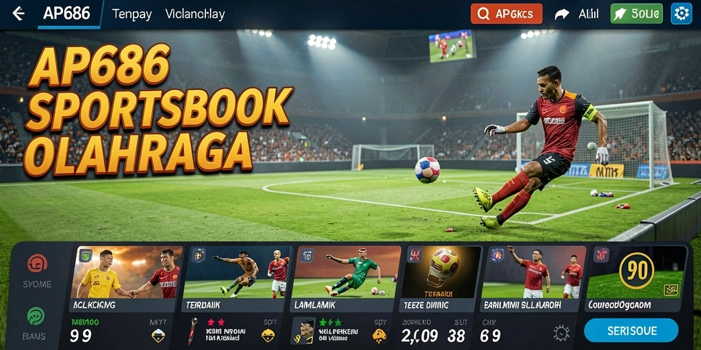 Tangkapan layar gameplay AP686 yang menampilkan fitur taruhan olahraga yang menarik.