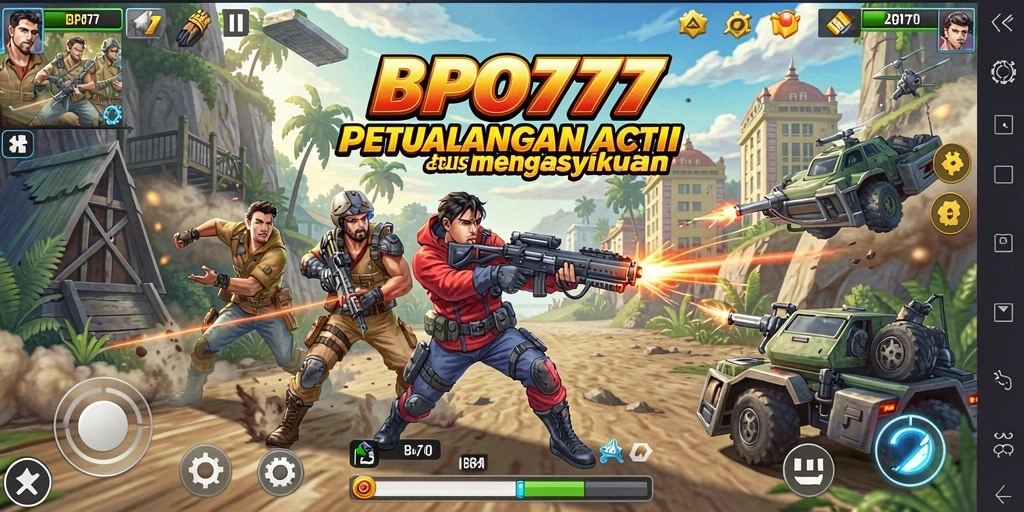 Tampilan gameplay BPO777 yang menegangkan dan penuh aksi.
