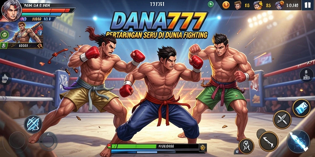 Tangkapan layar menampilkan aksi seru dalam pertarungan DANA777.