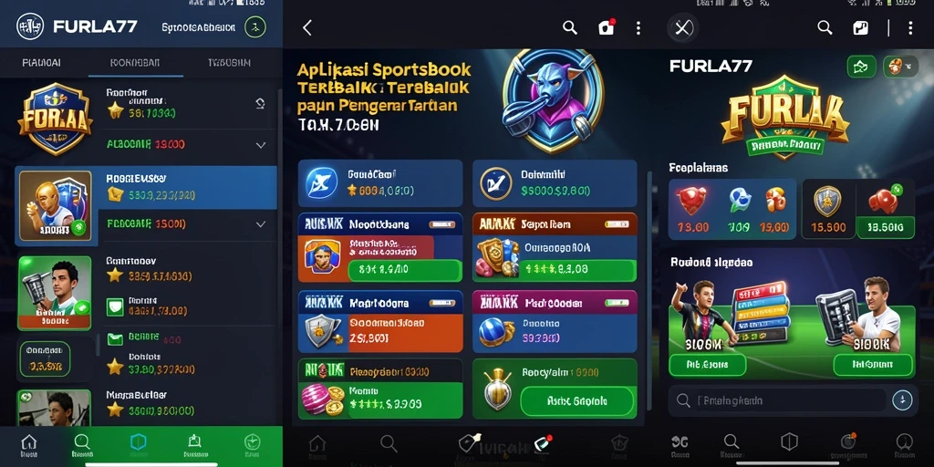 Tampilan menarik dari fitur taruhan live di FURLA77.