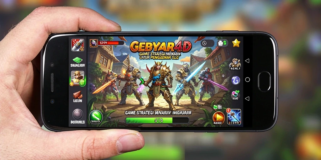 Screenshot gameplay GEBYAR4D dengan visual strategi yang menarik.