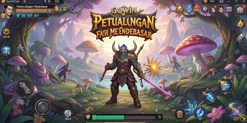 Tampilan gameplay <strong>GOWIN</strong> yang menawan di dunia RPG.
