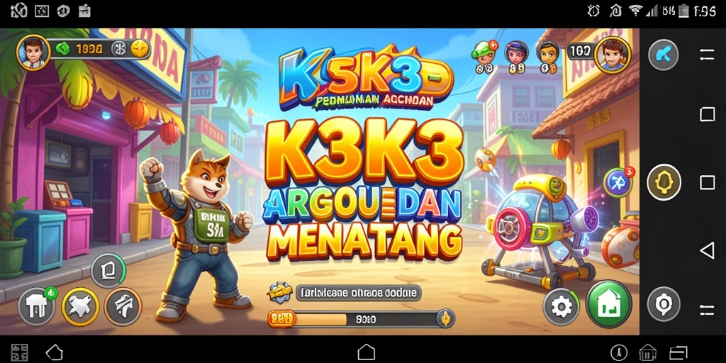 Tampilan screenshot K3K3 menampilkan aksi gameplay arcade yang mendebarkan.