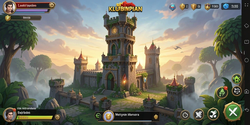 Tampilan gameplay seru KLUBIMPIAN dalam aksi Tower Defense.