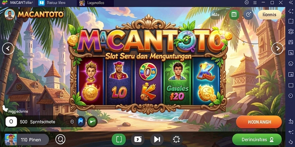 Screenshot gameplay slot MACANTOTO yang penuh warna dan menarik.
