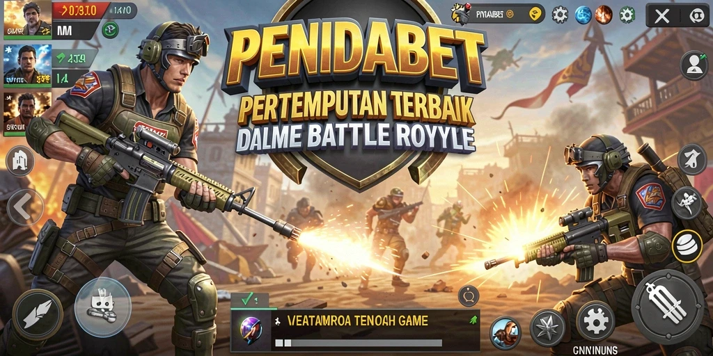 Gameplay seru dalam pertempuran Battle Royale yang intens.