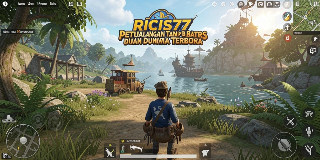 Screenshot menampilkan pemandangan indah dalam gameplay Open World.