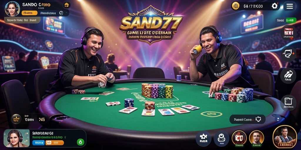 Gameplay seru di SAND77 Live Casino dengan dealer langsung.