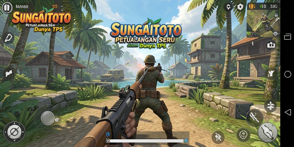 Tampilan seru gameplay <strong>SUNGAITOTO</strong> dalam aksi pertempuran TPS.