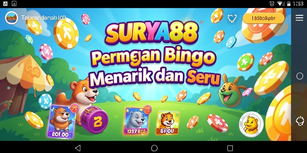 Screenshot gameplay <strong>SURYA88</strong> yang menampilkan pemain menikmati Bingo.