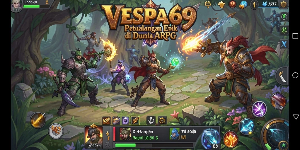 Tampilan gameplay VESPA69 yang seru dan mendebarkan di dunia ARPG.